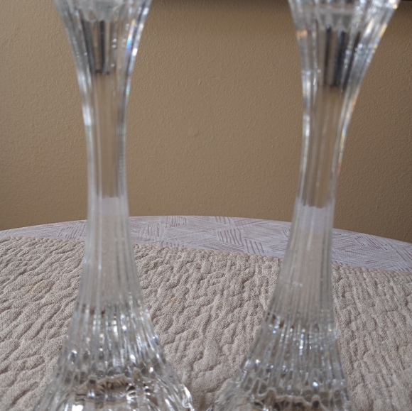 (2) Mikasa Park Lane 8" Candleholders - Picture 3 of 6